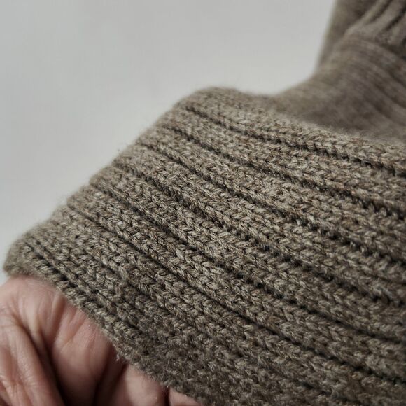 H&M Brown Ribbed Knit Shawl Collar Cardigan Women’s Size Medium Cozy Fall Winter - Picture 9 of 11